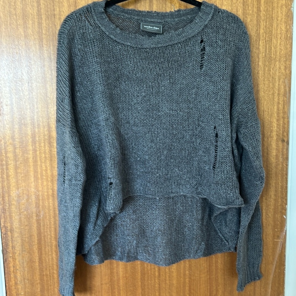 Wooden Ships distressed sweater